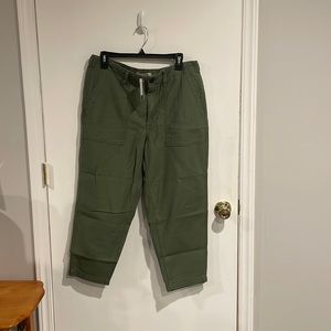 NEW Madewell Petite Griff Tapered Fatigue Cargo Pant
